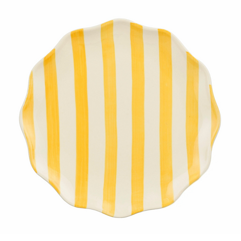 Assiette rayée Dalia
