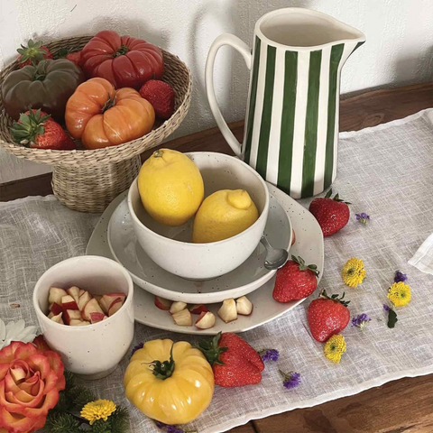 Carafe rayée Lila