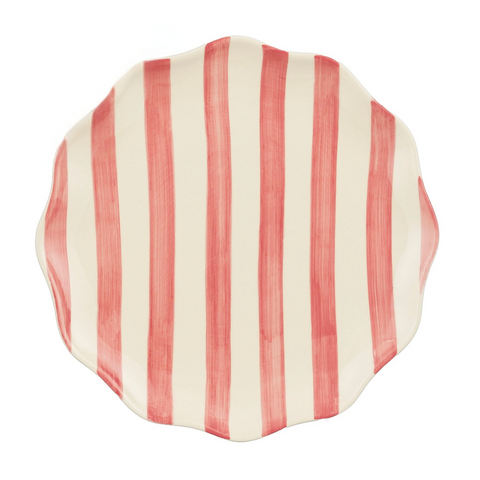 Assiette rayée Dalia