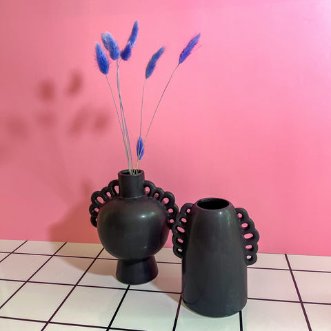 Vase noir Tobias