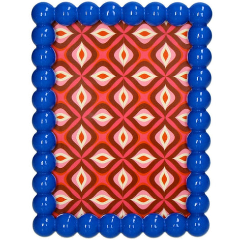 Cadre photo perles bleu Inside déco