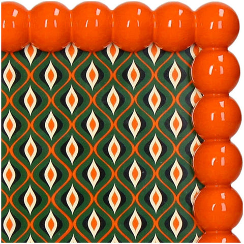 Cadre photo perles orange Inside déco
