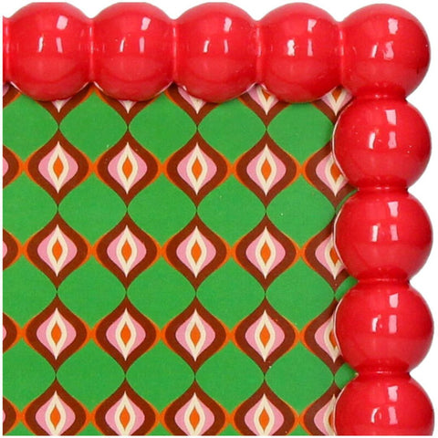 Cadre photo rouge à perles Inside déco