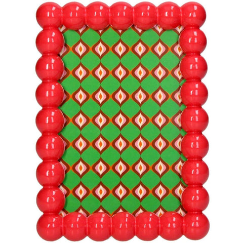 Cadre perles rouges Inside déco