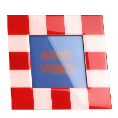 Cadre damier rouge inside déco