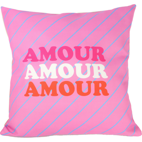 Coussin amour rose Inside déco