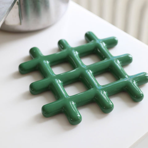 dessous de plat grille verte inside déco