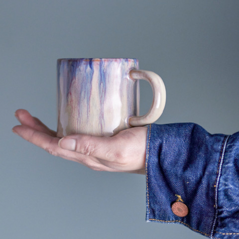 Mug style artisanal bleu Inside déco