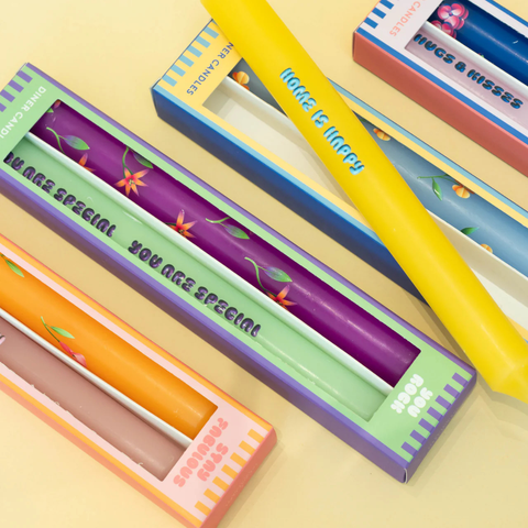 Coffret bougies Léonie – Messages inspirants