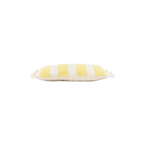 Coussin Jaune/Blanc Collection Stripes - INSIDE Box - Shop - Conseil