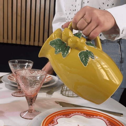 GIF service de table carafe citron inside déco