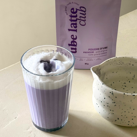 Ube latte