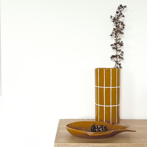 Vase Noa - aspect carrelage