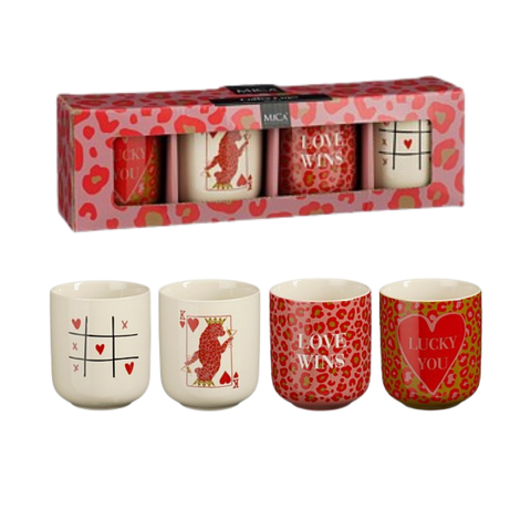 Tasse Lucky - Coffret cadeau de 4
