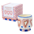 Bougie iris heart vanille rosewood inside deco 