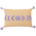 Housse coussin colorée lune violette