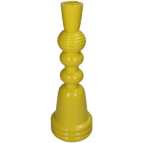 Bougeoir traditionnel jaune inside déco 