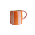 Mug rayé orange et rose Inside déco 