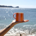 Mug rayé rose et orange Inside déco 