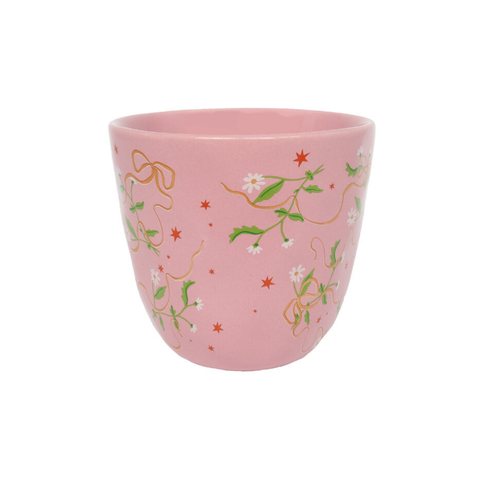 Mug monogramme rose lettre W Inside déco 