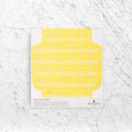 Vase en papier perforé jaune inside déco 