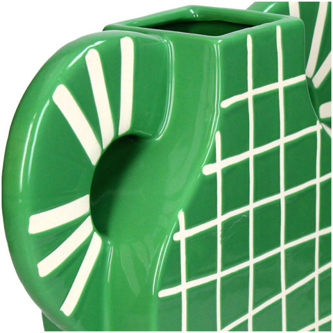 Vase avec grandes anses vertes inside déco 