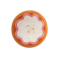 Assiette motif serpent couleur orange Inside déco colorée