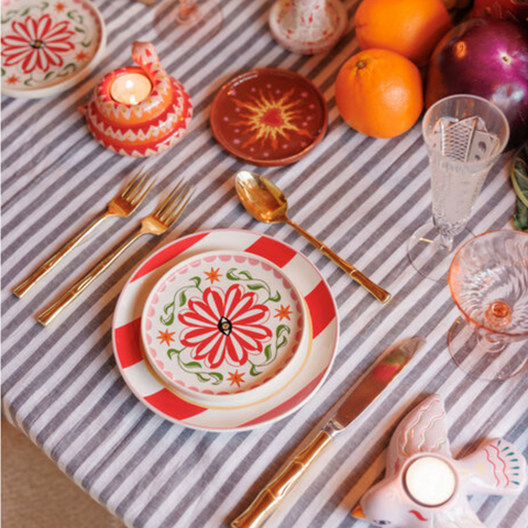 Service assiettes colorées inside déco 