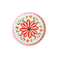 Assiette fleur rouge et oeil inside déco 
