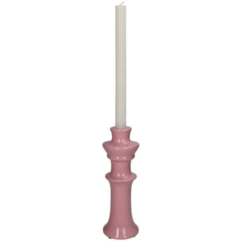 Bougeoir rose céramique inside déco 