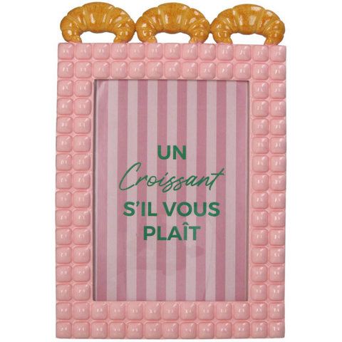 Cadre photo rose avec croissants Inside déco 