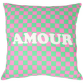 Coussin amour damier Inside déco 