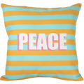 Coussin rayé peace Inside déco 