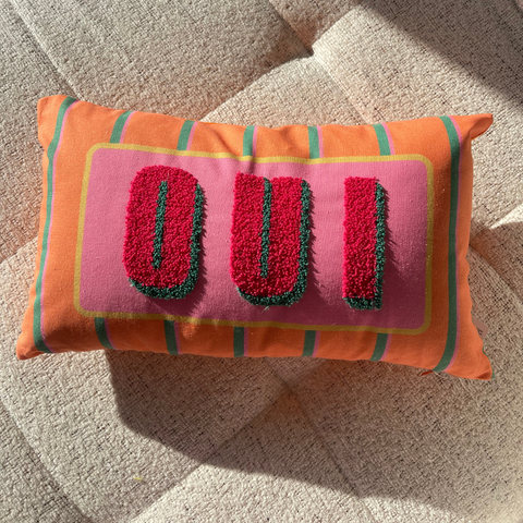 Housse de coussin rectangulaire colorée Inside déco 