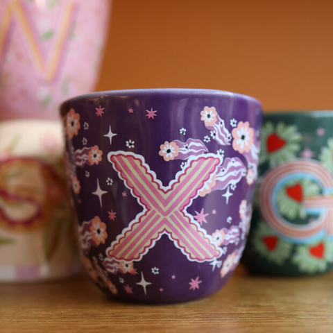 Mug personnalisé lettre X Inside déco 