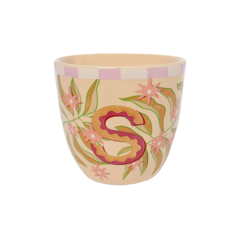 Mug coloré personnalisé lettre S Inside déco 