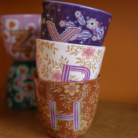 Mug personnalisés monogrammes Inside déco colorée