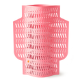 Vase en papier rose perforé inside déco 