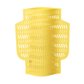Paper vase jaune perforé inside déco 