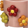 Petit pot de fleurs avec fleurs en relief inside déco  