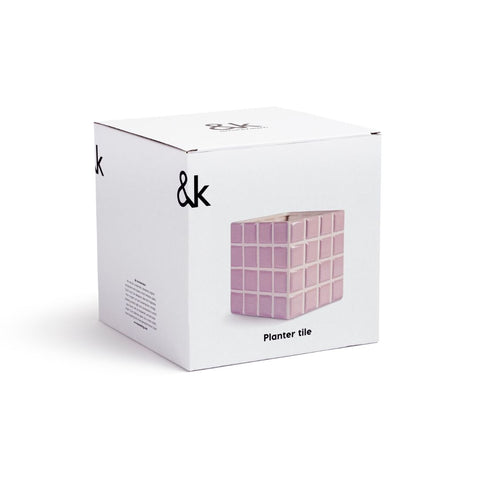 Pot de fleur carrelage lilas inside déco 