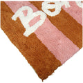 Tapis de bain rose et orange bonjour inside déco 