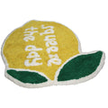 Tapis de bain en forme de citron jaune inside déco 