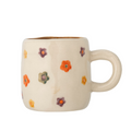 Tasse expresso beige avec des fleurs colorées inside déco 