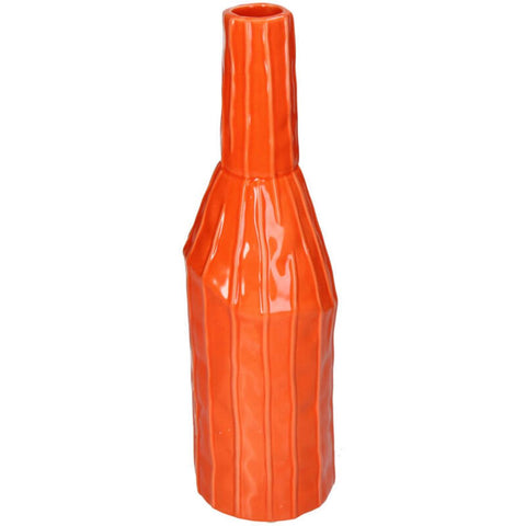 Vase bouteille orange Inside déco 