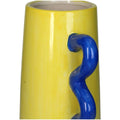 Vase jaune anses bleu inside déco 