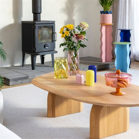 Vase forme de marshmallow jaune inside déco 