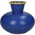 Vase en métal bleu électrique Inside déco 