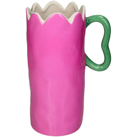 Vase rose en forme de fleurs inside déco 