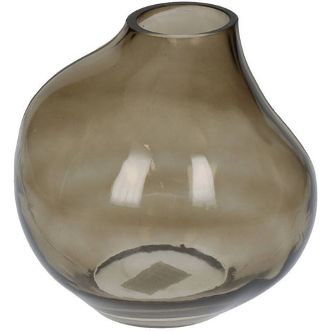 Vase verre fumé marron Inside déco 